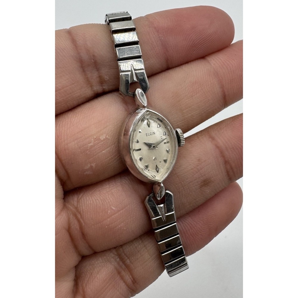 Antique Elgin 17 Jewels 10krgp‎ Ladies 313 Watch Manual Tested Working